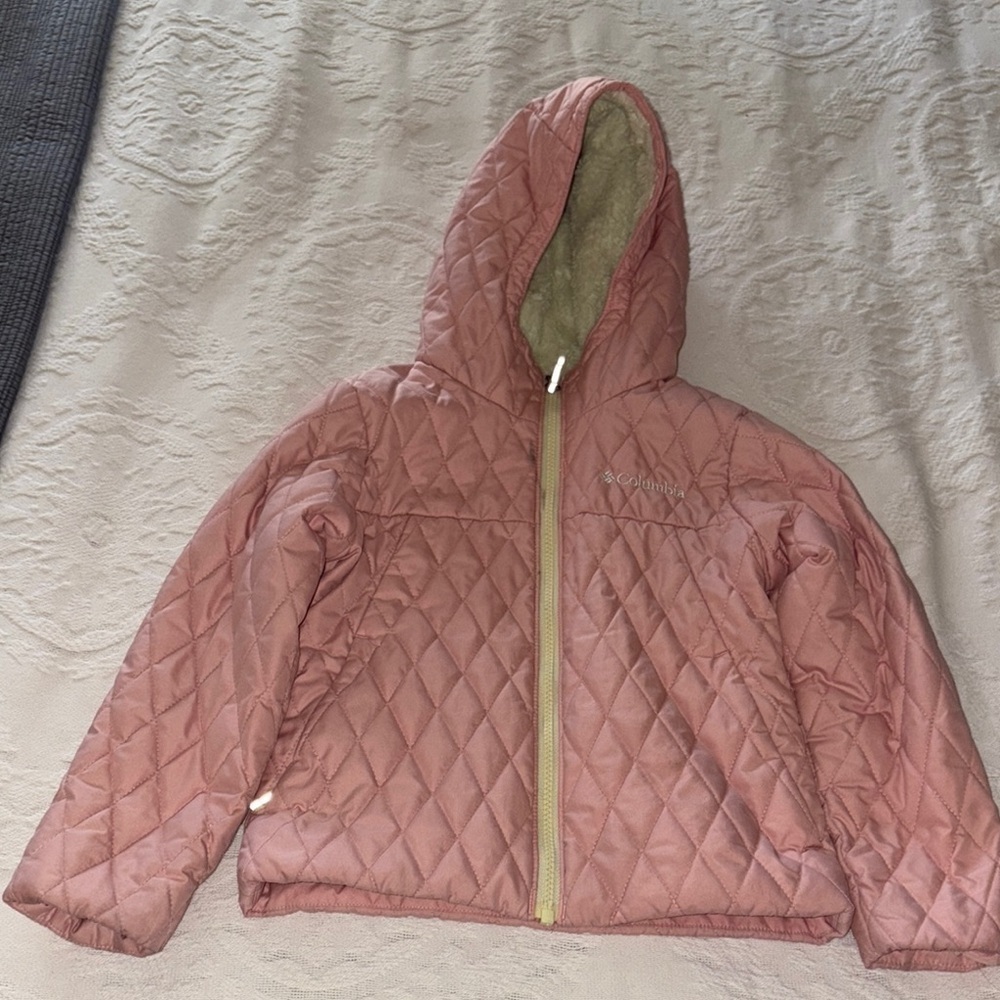 Gently Loved Columbia Girls Pink Quilted Jacket.. by Columbia